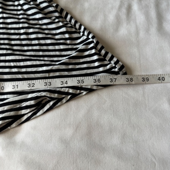 Old Navy Womens Black and White Striped Jersey Tank Dress Size XL Beach Vacation - Picture 9 of 10